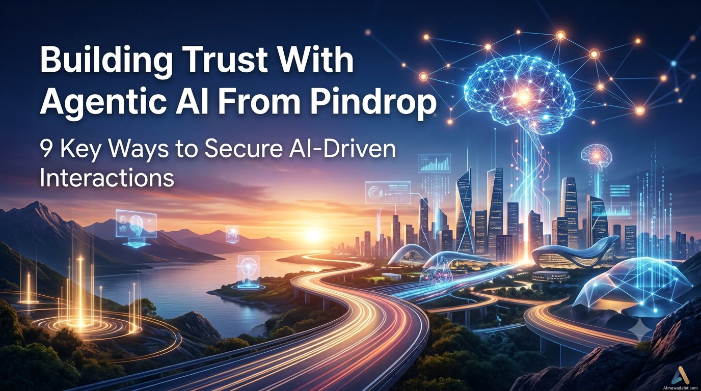 Building Trust With Agentic AI From Pindrop featuring AI security, identity protection, fraud detection, authentication, and trusted digital interactions.