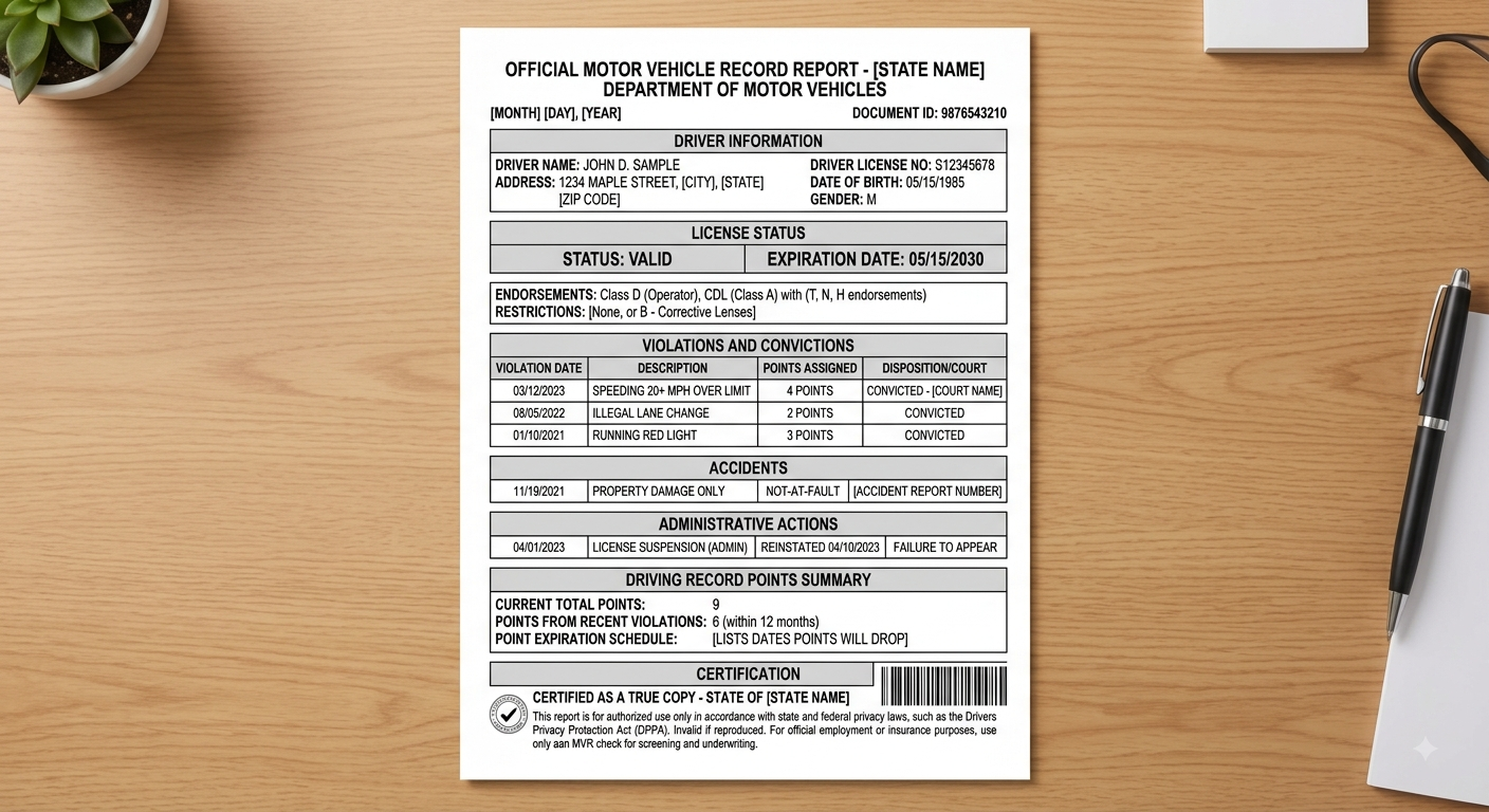 What Is an MVR Check? 7 Powerful Facts You Need to Know About Motor Vehicle Records